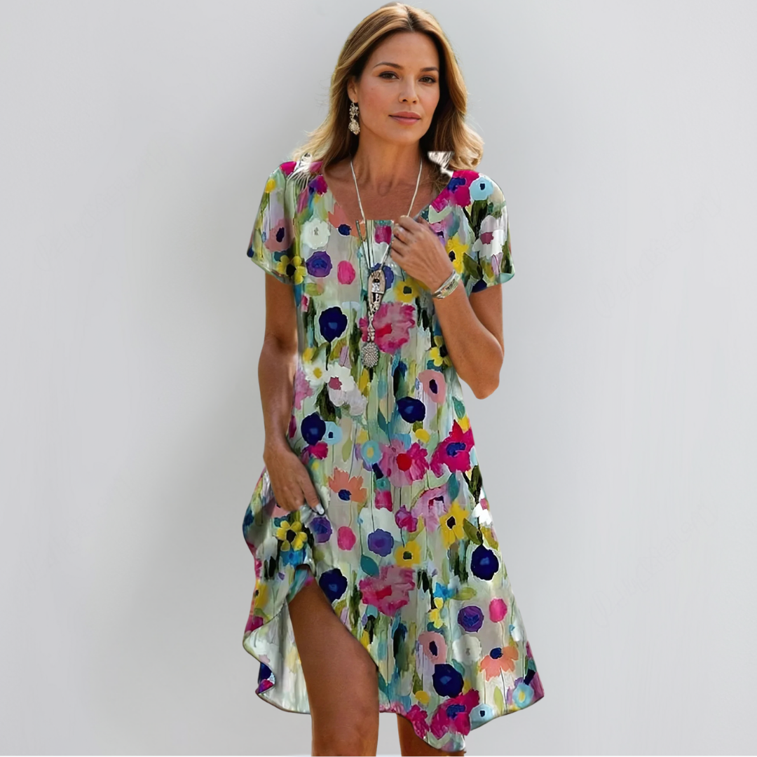 Eliska | Elegantná kvetinová šaty