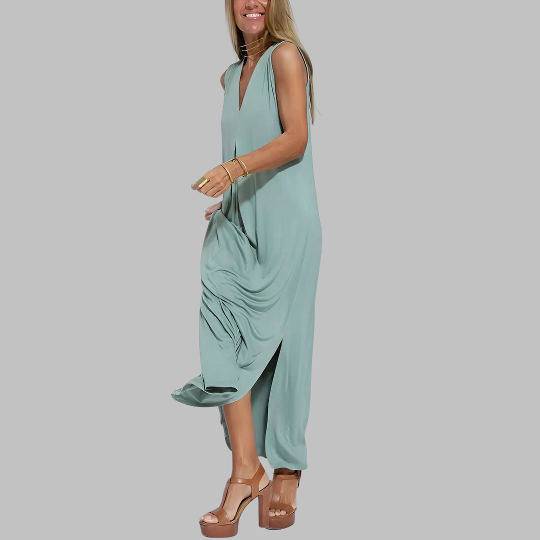 Jana | Elegantná maxi šaty + zodpovedajúci cardigan DARČEKOM